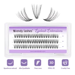 Wendy Lashes 10/20pcs/Lot Cluster lashes 3 Rows 10D/20D/30D/40D Bundles Natural Style Individual Eyelashes Handmade Supplier