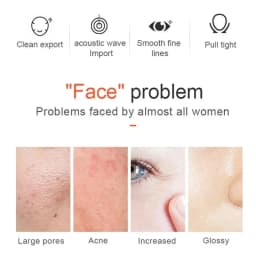 2026 The New Portable Ultrasound Machine 1 MHZ Therapy Skin Care Ltrasonic Facial Machine Anti Aging Face Body Massager