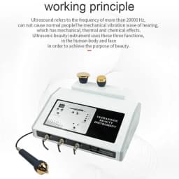 2026 The New Portable Ultrasound Machine 1 MHZ Therapy Skin Care Ltrasonic Facial Machine Anti Aging Face Body Massager