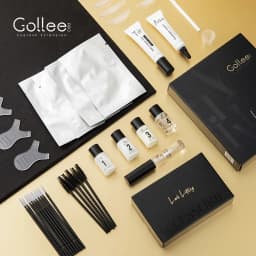 Gollee Classic Black Natural Eyelash Lifting Perm Treatment Makeup Set Lash and Brow Tinting Kit Easy For Beginner at Home