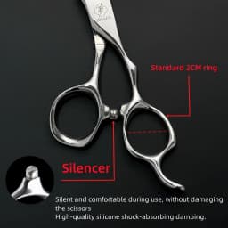 HISADA Hairdressing Scissors Black Suit 6.0 6.5 7.0 Advanced Black Coating Scissors, VG10 Steel Professional Hairdressing Scisso