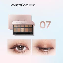 Carslan 10 Colors Silky Twinkle Comprehensive Eyeshadow Palette Nude Warm Natural Matte Glitter Pearly Eye Shadow Women Makeup