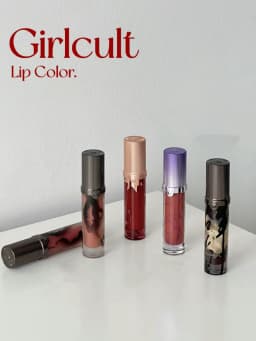 Girlcult Liptick Cream Matte Mist Velvet Nude Shimmer Lip Clay Glitter Dark Style Lip Base Lip Mud 3.5g