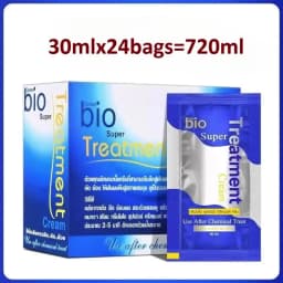 Green Bio Hair Mask 24 Sachets (720ml Total), Portable Deep Conditioning Treatment for Hair Repair, Dry & Frizzy Hair Care