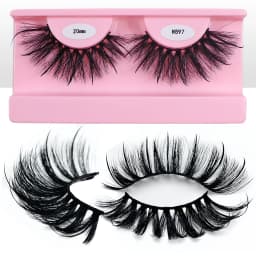 Free Shipping 10Pairs/Pack Fluffy Wispy Natural Strip Lashes With Spikes Wholesale in Bulk Faux Mink Lashes Supplies