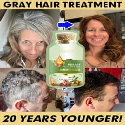 Pure Natural Herbal Hair Dye Shampoo Change Hair Color Cover Gray Hair White Hair Treatment Bubble Plant Hair Dye Hair Care