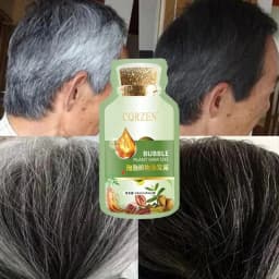 Pure Natural Herbal Hair Dye Shampoo Change Hair Color Cover Gray Hair White Hair Treatment Bubble Plant Hair Dye Hair Care