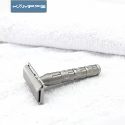 Kampfe Traditional Safety Razor Sandblast Stainless Steel Safety Razor Mild Smooth Shave for Men