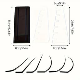 9Pack Eyelash Extension Display Stand Holder Salon Lash Curl Demonstration Model Rack Professional Makeup Training Beauty Tools