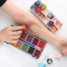 Depvision Alcohol Activated Face Paint SFX Makeup 12 Color for Special Effects Wound Bruise Waterproof Professional Artist