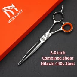 6.2 Inch Professional Hair Cutting Scissors, Japanese VG10 Steel Shears for Hairdressers, High Quality Barber Shop Accessories