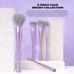 Jessup Makeup Brushes Set 4/6/7/10/14/15pcs Foundation MakeUp Brush,Face Eyeshadow Blending Highlighting Concealer,Luxury Purple
