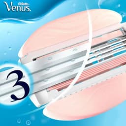 Gillette Venus 3 Layer Blades with Soap Bar Smooth Shaving Razor Blade Heads Hair Remover Replacement Blade for Women Body 3Pcs