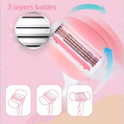 Gillette Venus 3 Layer Blades with Soap Bar Smooth Shaving Razor Blade Heads Hair Remover Replacement Blade for Women Body 3Pcs