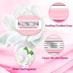 Gillette Venus 3 Layer Blades with Soap Bar Smooth Shaving Razor Blade Heads Hair Remover Replacement Blade for Women Body 3Pcs