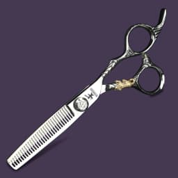 XUANFENG 6 Inch Professional Hair Scissors Japanese 440C Personalized Barber Cutting and Thinning Scissors Set