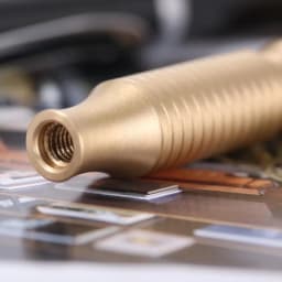 YAQI 88mm Solid Brass Material Safety Razor Handle for Men