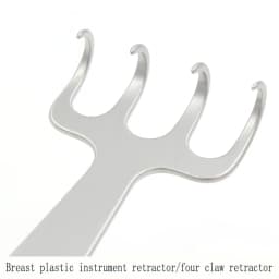 Stainless Steel Breast Plastic Retractor Double Head Four Claw Blunt Rake Retractor Breast Augmentation Instrument Tool