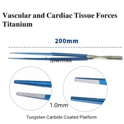 Vascular Forces Cardiac Tissue Forceps Titanium Cardiac Dissecting Forceps Flat handle Round handle Micro surgical instrument