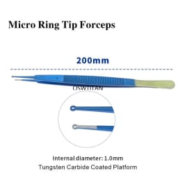 Vascular Forces Cardiac Tissue Forceps Titanium Cardiac Dissecting Forceps Flat handle Round handle Micro surgical instrument
