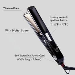 Titanium Flat Iron Vibrate Massage Keratin 470℉ Straightening Irons Hair Straightener Curler Fast Vibrating Salon Styling Tools