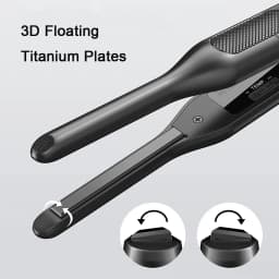 Hair Straightener Curler Professional Ceramic Coating Thinnest Plate Pencil Flat Irons For Short Hair Men's Beard Styler
