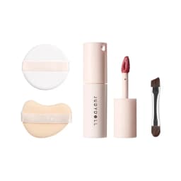 Judydoll Portable Facial Comprehensive Disc Small Powder Box Air Cushion Powder Concealer Lipstick Eyebrow Cosmetics