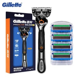 Gillette Fusion 5 Proglide Power Razor Manual Shaver Flexball Beard Precision Clean Safety Straight Shaving Machine for Man