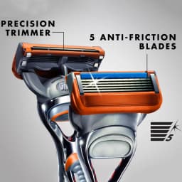 Gillette Fusion 5 Razor Blade Safe Manual Shaving Razor Heads for Men Face Hair Removal Replacement Razor Blade Refills Original