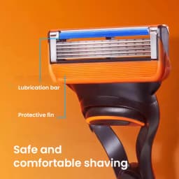 Gillette Fusion 5 Razor Blade Safe Manual Shaving Razor Heads for Men Face Hair Removal Replacement Razor Blade Refills Original