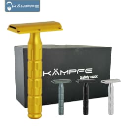 KAMPFE CNC milling high-quality AL7075 aluminum double-edged safety shaver men's exquisite gift hair salon tool