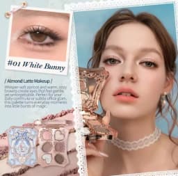 Flower Knows Strawberry Rococo Eyeshadow Pressed Glitter 5 Color Eye Shadow Creamy Texture Natural Bronze Cosmetic Eye Shadows