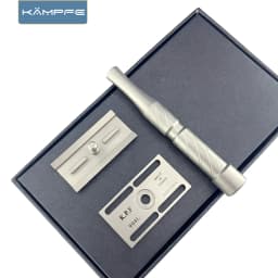 KAMPFE CNC Stainless Steel Manual Safety Razor Professional Double Edge Shaving Razor Traditional Men's Grooming Tool for man