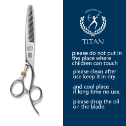 TITAN Professional Hairdressing Scissors Barber Scissors Cutting Thinning Scissors Hair Shear 6 Inch 6.5 Inch Japan 440C Steel