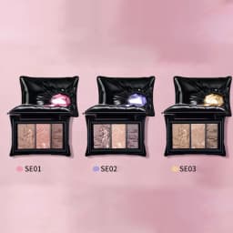 Chéeryep Glitter Eyeshadow Palette Highlighter Pigmented Neutral Browns Shimmer Finishes Professional Eye Shadow Cosmetics