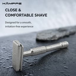 KAMPFE CNC Aluminum Alloy Safety Razor Double Edge Manual Shaving Tool Classic Closed Comb Lightweight Shaver for Men Women