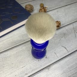 Yaqi 24mm Arctic Sky Deep Blue Handle Men's Shaving Brush Beard Brush