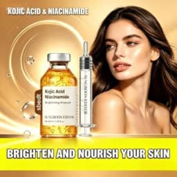 KOJIC Acid Niacinamide Ampoule Serum Set Dark Spot care Brightening Firming Hydrating Moisturizing lightening Facial skin care