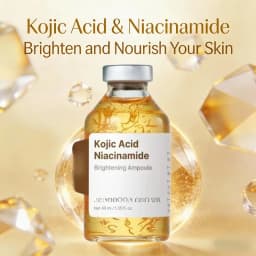 KOJIC Acid Niacinamide Ampoule Serum Set Dark Spot care Brightening Firming Hydrating Moisturizing lightening Facial skin care