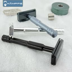 KAMPFE A99 Attack 30 ° Precision Angle CNC Engraving Aluminum Alloy Double sided Safety Shaver Men's Gift Women's Shaver
