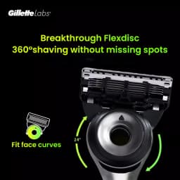 Gillette Labs Razor Aurora Series Flexdisc Manual Safety Shaver Shaving Machine 2pcs 5-Layer Blade Refills with Magnetic Stand