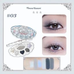 Flower Knows Makeup Swan Ballet Eyeshadow Palette Natural Nude Matte Shimmer Strawberry Cupid Glitter Pigment Eye Shadow Pallete
