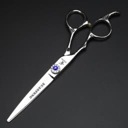 Left Hand 6-Inch Black Hair Scissors, Japanese 440C Steel Cutting Scissors and Thinning Scissors in Various Specifications