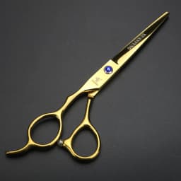 Left Hand 6-Inch Black Hair Scissors, Japanese 440C Steel Cutting Scissors and Thinning Scissors in Various Specifications