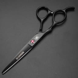 Left Hand 6-Inch Black Hair Scissors, Japanese 440C Steel Cutting Scissors and Thinning Scissors in Various Specifications