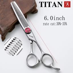 TITAN Professional Hairdressing Scissors Barber Cutting Thinning Hair Tool VG10 Steel 6.0, 6.5 Inch Salon Cut Tools