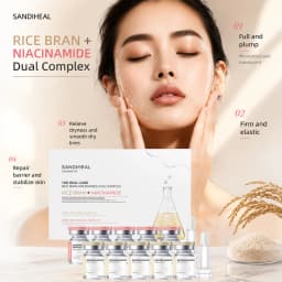 SANENDI Blue Copper Peptide Hyaluronic Acid Serum CICA B5 Face Care HA Korean Skin Care Solution 10Vials Beauty Salon Products
