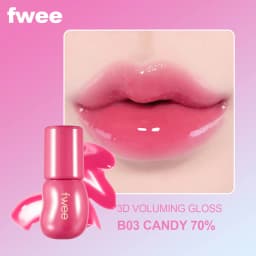 FWEE 3D VOLUMING GLOSS,Lightweight Texture,Crystal Clear&Hydrating,Non-Sticky&Clear,Glossy Film,Korean Cosmetic,Korean Makeup