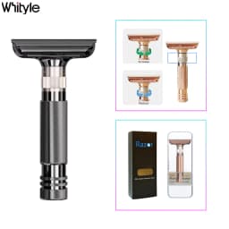 Whityle 13T New Design 1-8 Adjustable Classic Double Edge Safety Razor Stainless Steel Blade Shaver Best Shaving Razor For Male