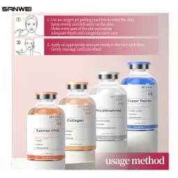 Wholesale Salmon DNA PDRN Face Serum AOxygen Spray Der.pen Kit Jet peeling Beauty Salon Korean Skin Care 5 10 Bottles Seti